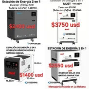 🌞‼️INVERSORES, ESTACIONES, PANELES SOLARES: 225W, 450W, 550W, 620W |Cable, conectores mc4 y más.. - Img 55832148