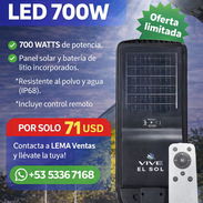 Luminaria Solar o Lámpara Solar con panel incorporado VIVE EL - Img main-image-54982048