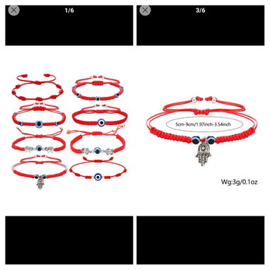 Pulsos Pulseras $2800 Par. Pulsos de Hilo $400. 54671362 Jeiler - 3/3