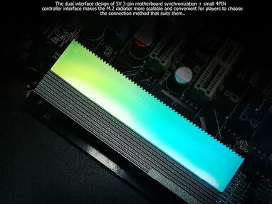 6️⃣9️⃣💲30usd COOLMOON-disipador térmico M.2 ARGB SSD, unidad de estado sólido 2280, almohadilla de radiador, CM-M2A  💲 - Img main-image