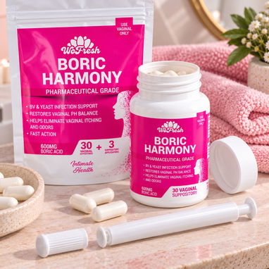 Óvulos vaginales femeninos íntimos Ácido bórico candidiasis vaginal vaginosos bacteriana ph balanceado netro - 3/4