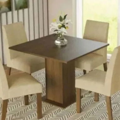 Juego de comedor importado de 4 sillas, mesa cuadrada y mesa rectangular varios modelos comunícate con Pedro - Img 108572337