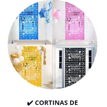 Cortinas de lluvia, estrellita, y a cuadros para cumpleaños - Img 109033511