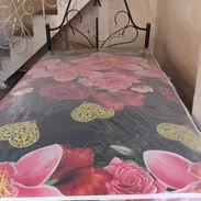 CAMA DE TUBOS - CAMA PERSONAL CON COLCHÓN DE MUELLES - Img 56906276