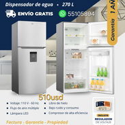 Refrigerador 9.53 pies³ con Dispensador de Agua - Img 54607757