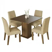 Juego de Comedor de 4 Sillas 🟤 - Img 57067025