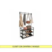 CLOSET CON ZAPATERA 3 NIVELES - Img 55758266