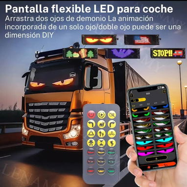 Panel de ojos de diablo de 35 pulgadas para automóvil, 16x96, 120x595mm x2 (pareja) - Img 95170564