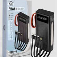 PowerBank-Cargador portátil para teléfonos , tablets , audífonos 🎧. Con cables incorporados 20000MAh. 25 USD - Img 57419445