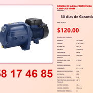 BOMBA DE AGUA CENTRÍFUGA 1.0HP JET-100M - Img 54822579