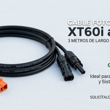 Cable de estacion de energía a panel solar 7.5 metros - 6/6