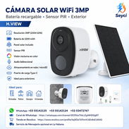Cámara WiFi solar H.VIEW 3 MP con panel solar incluido - Img 50974640