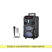 BOCINA 8'' CON MICRÓFONO Y MANDO NDR-P55 - Img 55757769