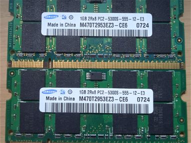 RAM DDR2 DE LAPTOP DE 1GB CADA UNA A 500 CADA UNA O MIL LAS DOS AL 52843801 - Img main-image