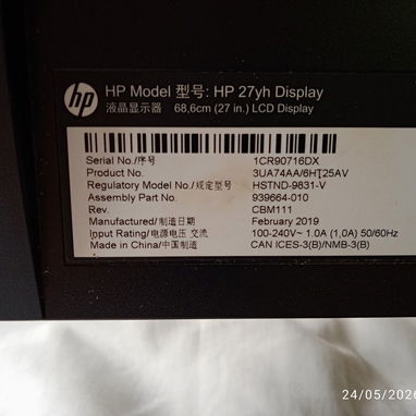 Monitor hp 27 pulgadas de uso en perfecto estado 100usd - 2/2