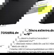 Disco externo duro TOSHIBA de 4TB. Nuevo - Img 49381293