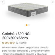 Colchón  ergonómico SPRING 200x200x23cm - Img 54826553