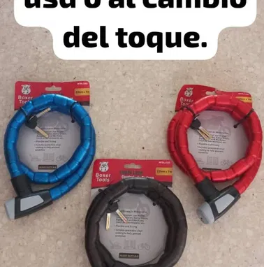 Malla para bicimoto y moto, candado - Img 82837583