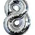 Globos plateado y dorado - 8/10