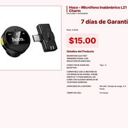 Hoco – Micrófono Inalámbrico L21 Charm . - Img 57749302