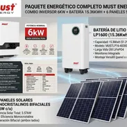 Kit de inversor 6kwh/15kwh( Must) mas 6 paneles Bifaciales 595watt,transporte incluido( 5510usd) - Img 57882570