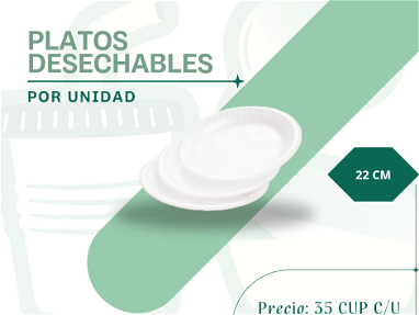 Platos desechables, absorbentes - Img main-image