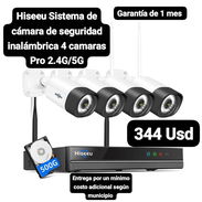 Hiseeu Sistema de cámara de seguridad inalámbrica 4 cámaras Pro 2.4G/5G, Garantía de 1 mes, Entrega por costo adicional - Img 57399702