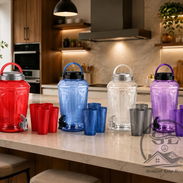 Juego de dispensador de 4 litros con 3 vasos - Img 56885866