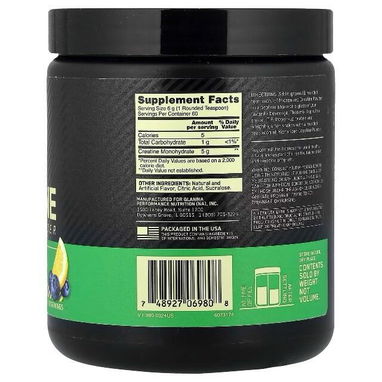 Creatina micronizada en polvo, Limonada de arándano azul, 360 g (12,69 oz) 30 usd - Img 114047562