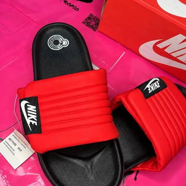 Sandalias Nike Originales🎁Cómodas,acolchadas✅Correa ajustable con velcro📍rojas,negras,blancas,beige⭕️Mensajería GRATIS - 4/4