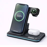 CARGADOR ENERGIZER 3 EN 1 QI 15W RGB IPHONE AIRPODS APPLE WATCH ENVÍO DISPONIBLE + GARANTÍA - Img 56672946
