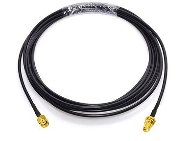 Cable de extensión de antena WiFi  RP-SMA macho en ángulo recto a RP-SMA montaje de mamparo hembra RG316  53828661 - Img 63287491