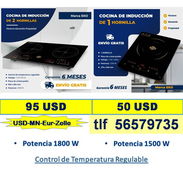 FG-COCINAS INDUCCION (1 y 2 Hornillas)/ 56579735/(USD-MN-Eur-Zelle)/Garantía 6m/ ENVÍO GRATIS - Img 53929684