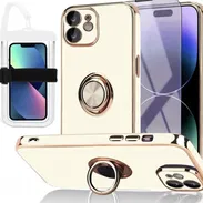 Funda para iPhone 11 ,3 en 1 con protector de pantalla anti luz azul y bolsa impermeable para teléfono con correa y cord - Img 53162420