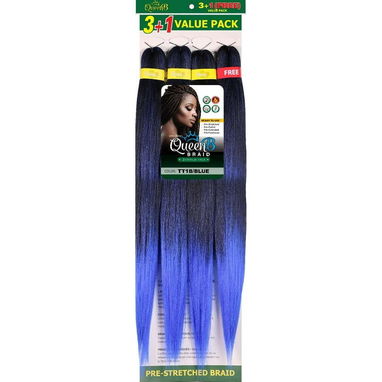 Paquete de 4 moños de pelo QueenB varios colores - Img 114297325