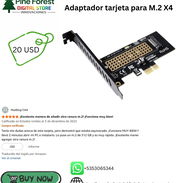 - Adaptador tarjeta para M.2 X4 - Img 57383999