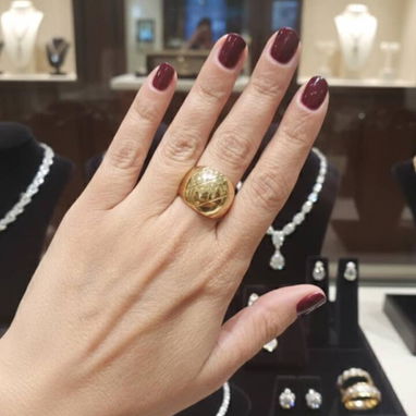 Juego de anillos de compromiso y anillos para mujer de oro 10k - 7/10