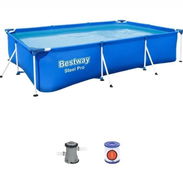 Piscina Bestway Steel Pro Dimensiones: 4,00 m × 2,11 m × 81 cm  · Marca: Bestway Steel Pro. - Img 56042110