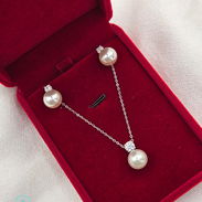 CONJUNTO MOISSANITA  DE PERLA - Img 57937343