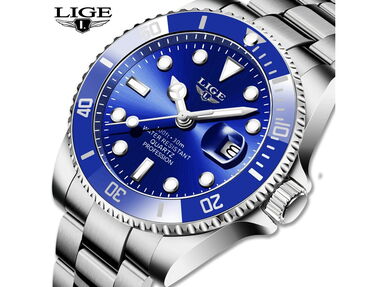 ✳️ Reloj Hombres homenaje a Rolex Submariner color azul NUEVO 🛍️ Reloj Acero Inoxidable Regalo Hombre Gama Alta - Img 56231334