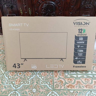 TELEVISOR VISION / SMART TV / CAJITA DECODIFICADORA INTERNA / CON SOPORTE DE PARED / COGE LOS CANALES DE LA ANTENA / NUE - Img 99168692