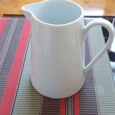 Jarras para salsa ó leche, de cerámica blanca. - 3/3