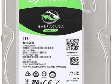 Vendo disco duro int de PC Seagate 1TB SATA 3.5 BarraCuda SingPk (ST1000DM010) 53828661 - Img main-image