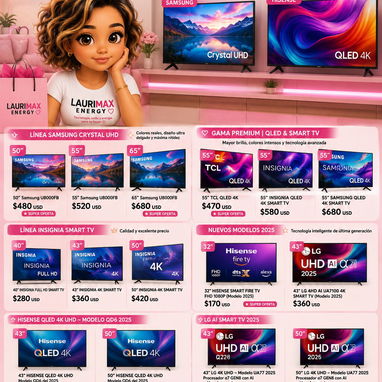 📺🔥 TV 4K y QLED 2026 NUEVOS SELLADOS | EN CAJAS CON GARANTÍA LAURIMAX ENERGY SAMSUNG HISENSE TCL INSIGNIA W 54389456 - Img 122105733