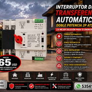 INTERRUPTOR DE TRANSFERENCIA AUTOMÁTICA 2P ATS - Img 57762844