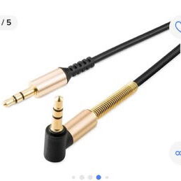 Cable Audio Auxiliar 3.5mm Resorte con Micrófono  de 1 metro; - Img 102149528