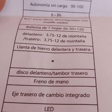 Triciclo eléctrico batería - 6/9