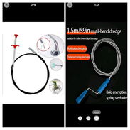 Destupidor tuberias cable acero 1.5m $8850 y Agarrador 0.6m $4100 54671362 Jeiler - Img 55916093