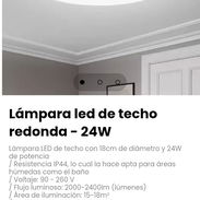 Lámpara LED de techo con 18cm de diámetro y 24W de potencia - Img 56945085