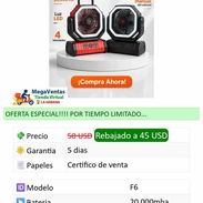 Ventilador recargable F6 - Img 57499122